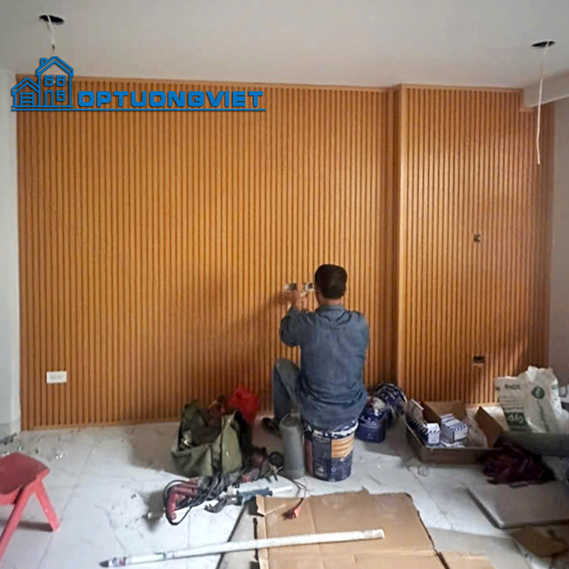 Dịch Vụ Thi Công Ốp Tường Vách TV Bằng Nhựa PVC Chuyên Nghiệp