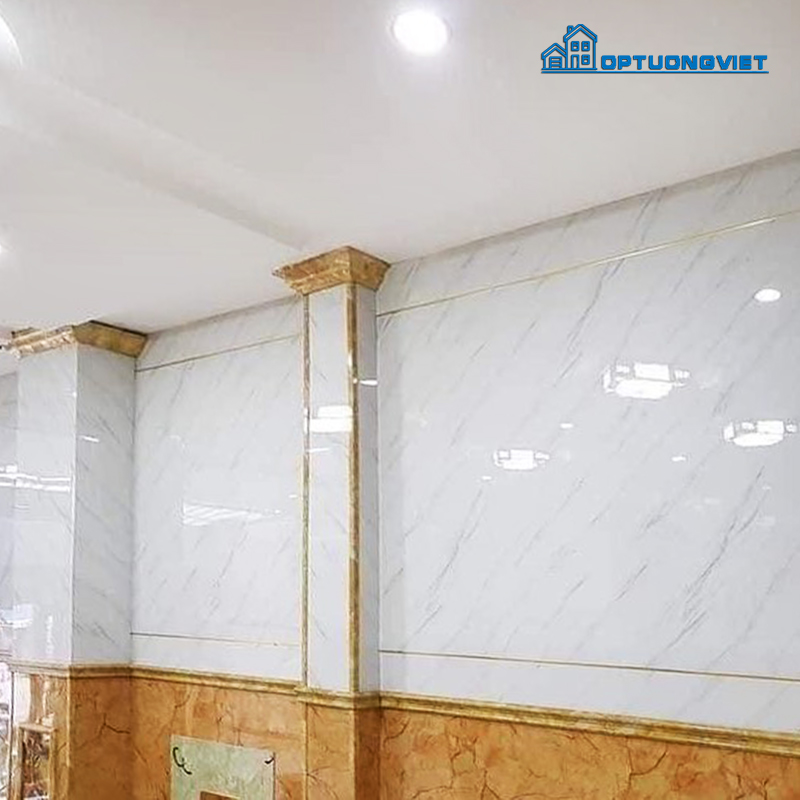 Độ Bền Tấm PVC Vân Đá Ốp Tường Phòng Khách