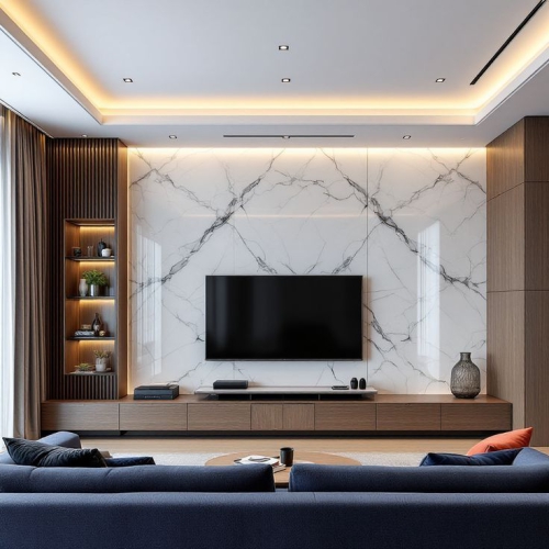 Ốp Tường Nhựa PVC Trang Trí Vách TV Đẹp