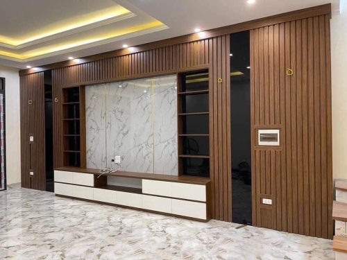 Ốp Vách Tivi Nhựa PVC Giá Rẻ, Tiết Kiệm Chi Phí