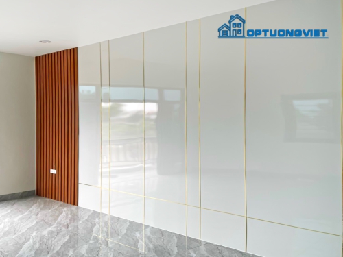 Ốp tường PVC Vân đá xu hướng mới trong nội thất